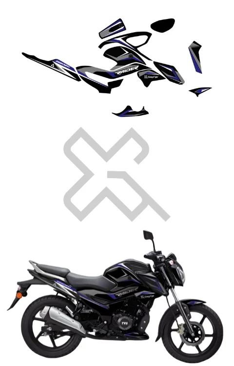Soulmark Edition Full Body Sticker Compatible with Raider 125 | Raider 125 Sticker Made In Premium Gloss Vinyl With FPF (Fade Protection Film), Water proof, Precut Sticker, Pack Of 1